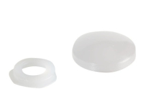 SCREW COVER CAP - WHITE 2 PART C/W WASHER