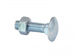 M8 X 100 BZP CUP SQUARE BOLT & NUT DIN603/555