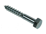M8 X 50    BZP HEXAGON HEAD COACH SCREW