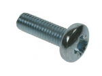 M6 X 20 BZP POZI PAN HEAD MACHINE SCREW DIN7985