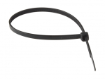 PK/100 200MM X 4.8MM BLACK NYLON CABLE TIES